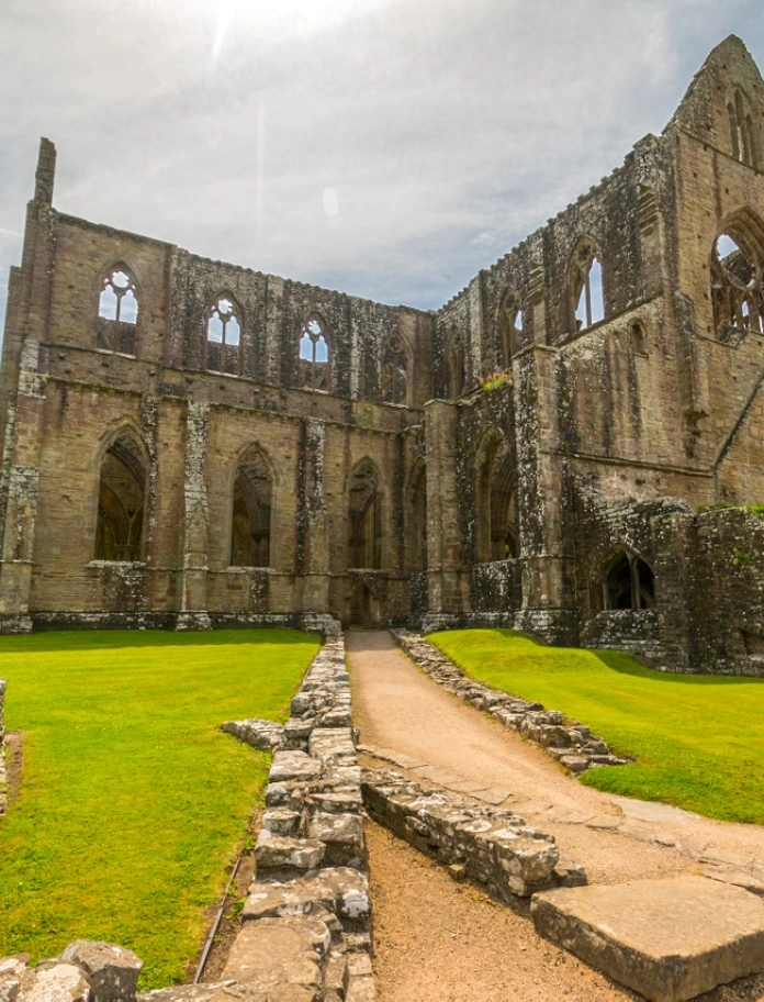 External shot of an old abbey