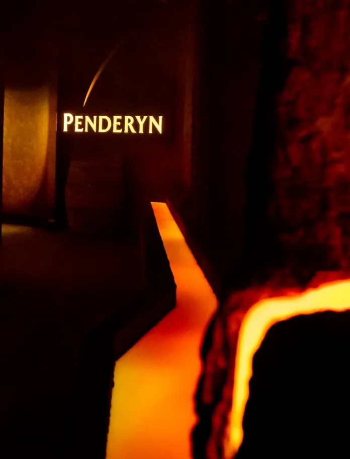 A dark tunnel in a distillery.