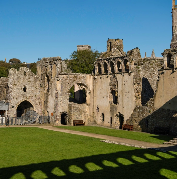 Inside the ruins of a bishop's Palace