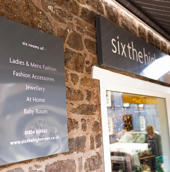 Shop front of a fashion and home store.
