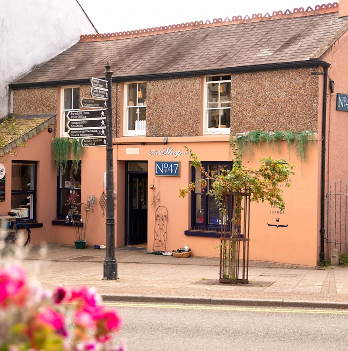 An store on a high street.
