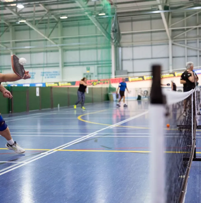Over 60's Pickleball Event held on track centre.
