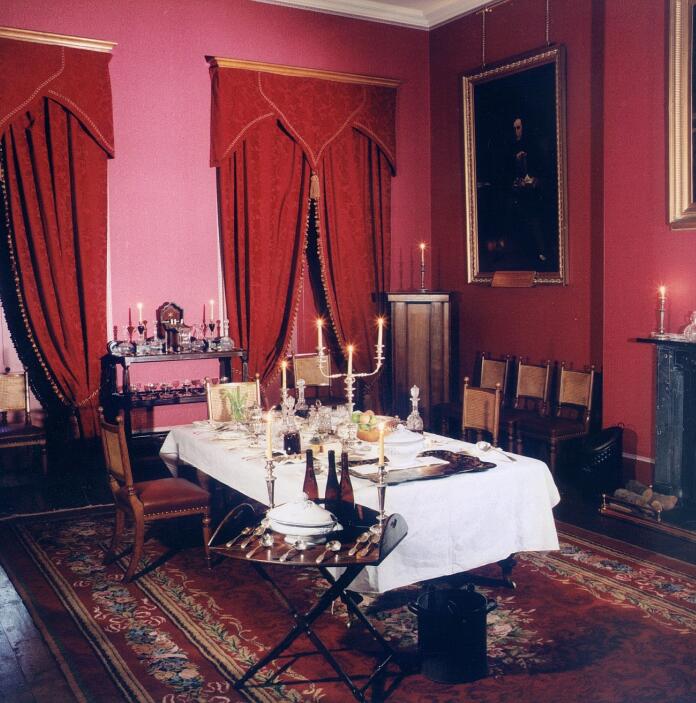 An historic grand dining room.