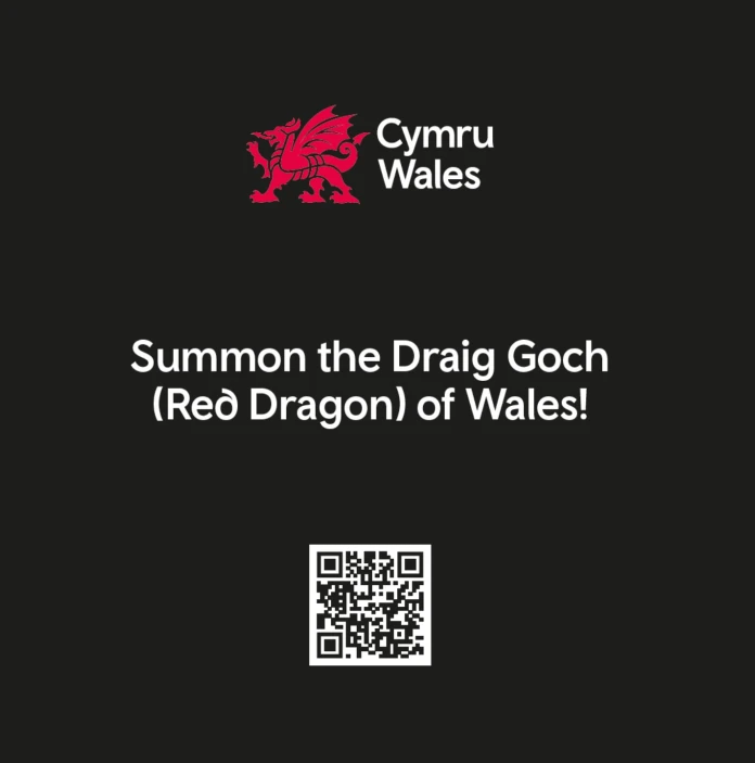 QR code to summon a Welsh dragon.