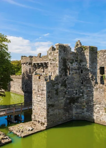 External shot of Beaumaris Castle, Anglesey.