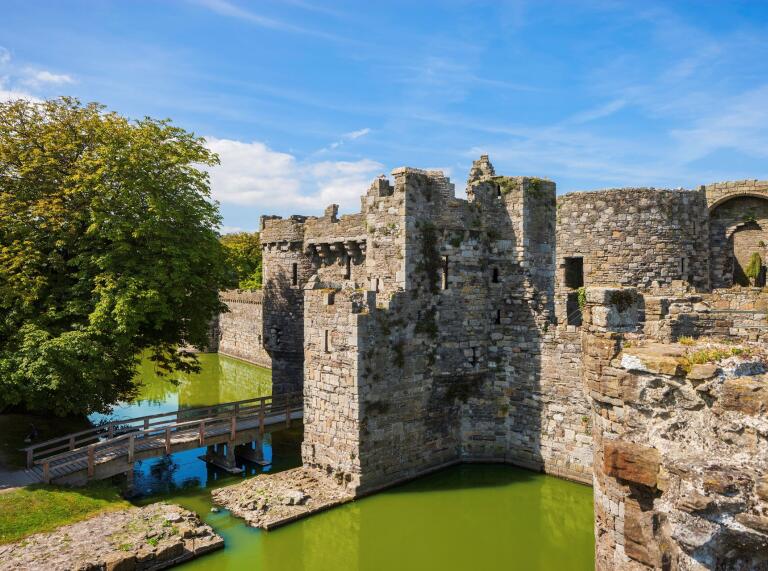 External shot of Beaumaris Castle, Anglesey.