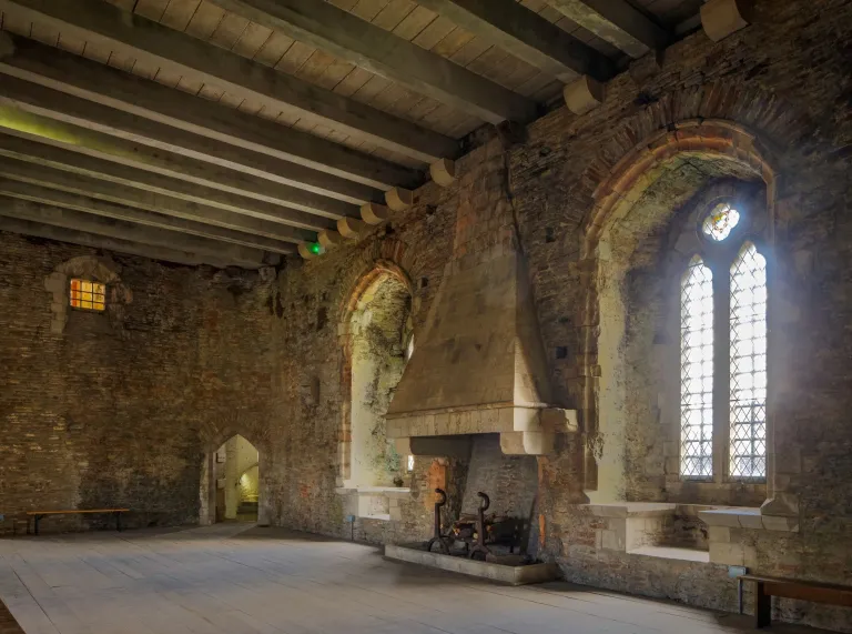 The Banqueting Hall at Caerphilly Castle