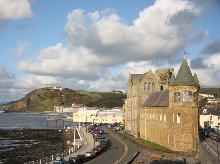 The Old College with views of the bay and constitution hill.
