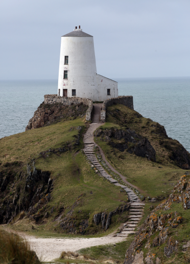 Image of lighthouse, Llanddwyn Island, Anglesey