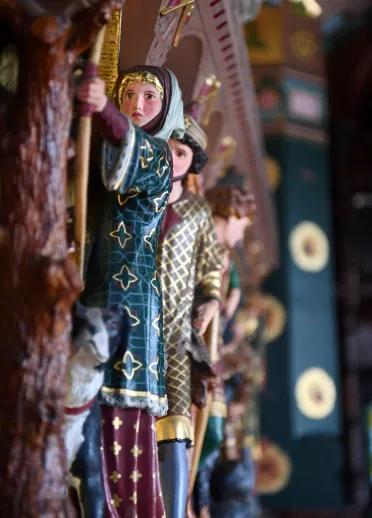 Medieval decoration at Cardiff Castle.