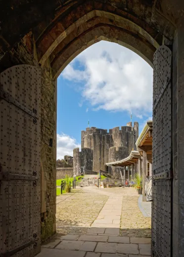 View of the castle from the gate