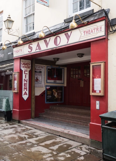 External shot of an old theatre.