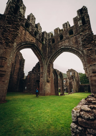 The ruins of a former priory.