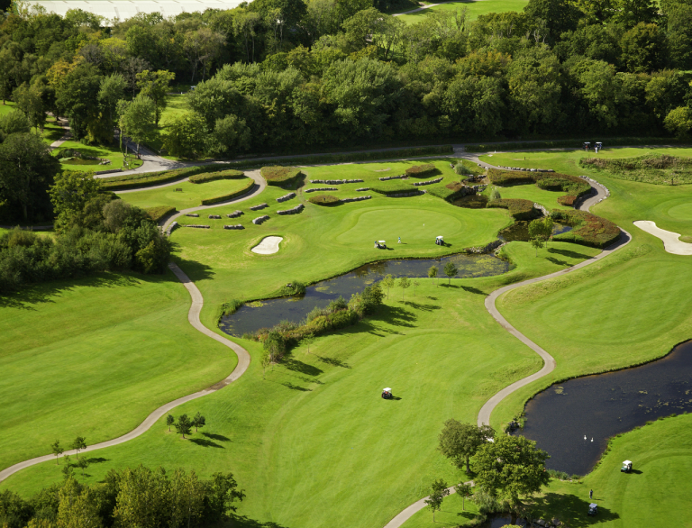 Aerial shot of Vale Golf Resort.