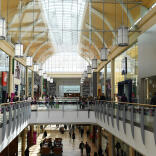 View of walkways on both floors of the shopping centre.