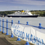 Cruise ship at Milford Haven port.