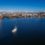 Sailing in Cardiff Bay