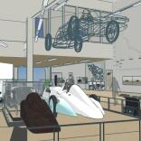 Artistic impression of a Land Speed Museum.