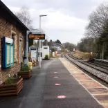 A station platform.