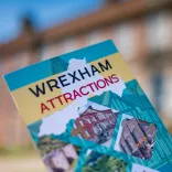 A leaflet highlighting Wrexham's attractions.