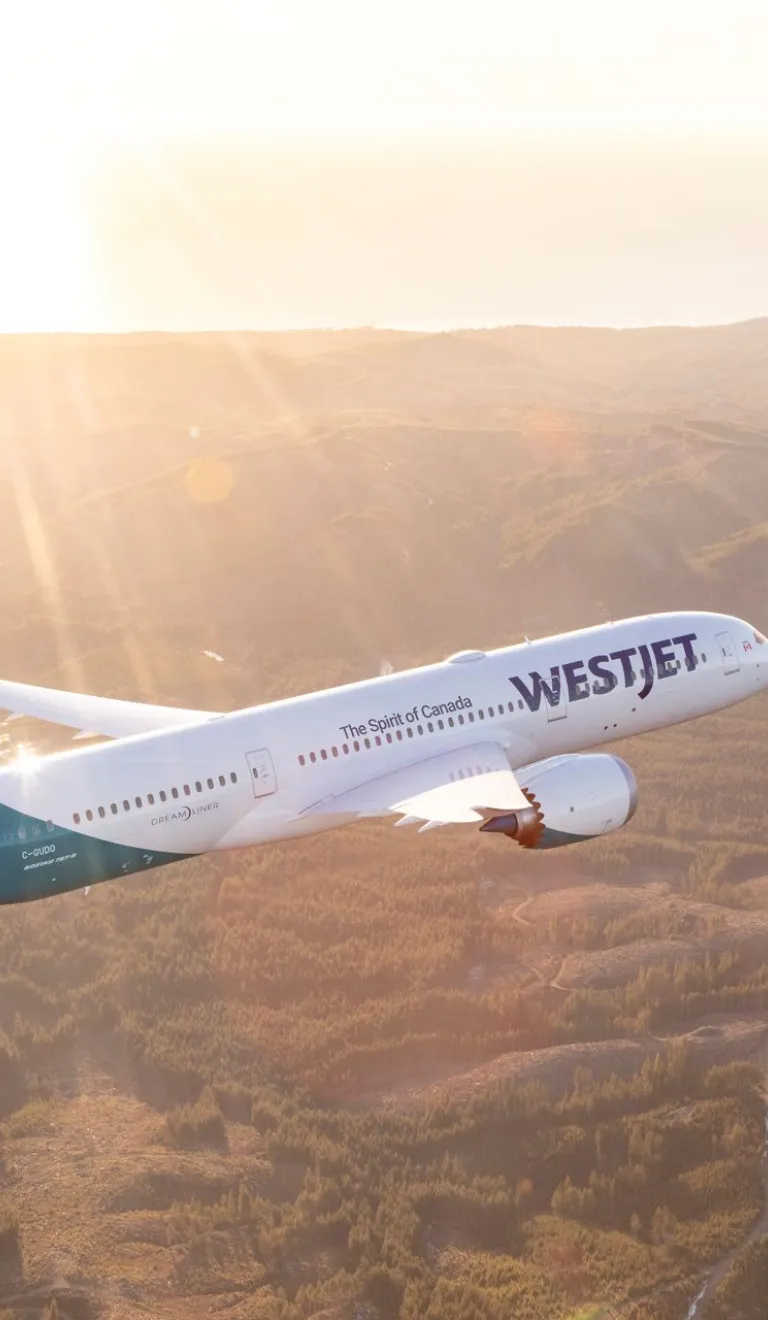 Aircraft flying high above a mountain range.
